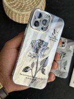 قاب موبایل آیفون گل رز سربی - تصویر 5