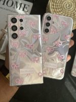 قاب موبایل سامسونگ پاپیون شاینی صورتی نگین برجسته - تصویر 4