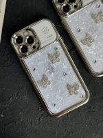 قاب موبایل آیفون پروانه نگین دار عطری - تصویر 4