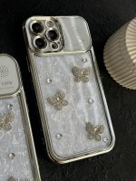 قاب موبایل آیفون پروانه نگین دار عطری - تصویر 8