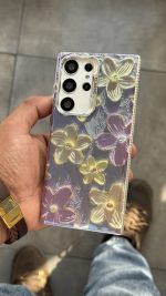 قاب موبایل ( سامسونگ ) پرپل فلاورز - تصویر 6