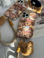 قاب موبایل آیفون خانواده خرسی + بند کوتاه خرسی - تصویر 4