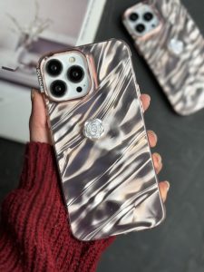 قاب موبایل آیفون موج ساحل رزگلد - تصویر 3