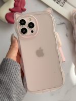 قاب موبایل آیفون گربه یخی شفاف - تصویر 4