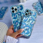 قاب موبایل پلنگلی آبی پاستیلی - تصویر 4
