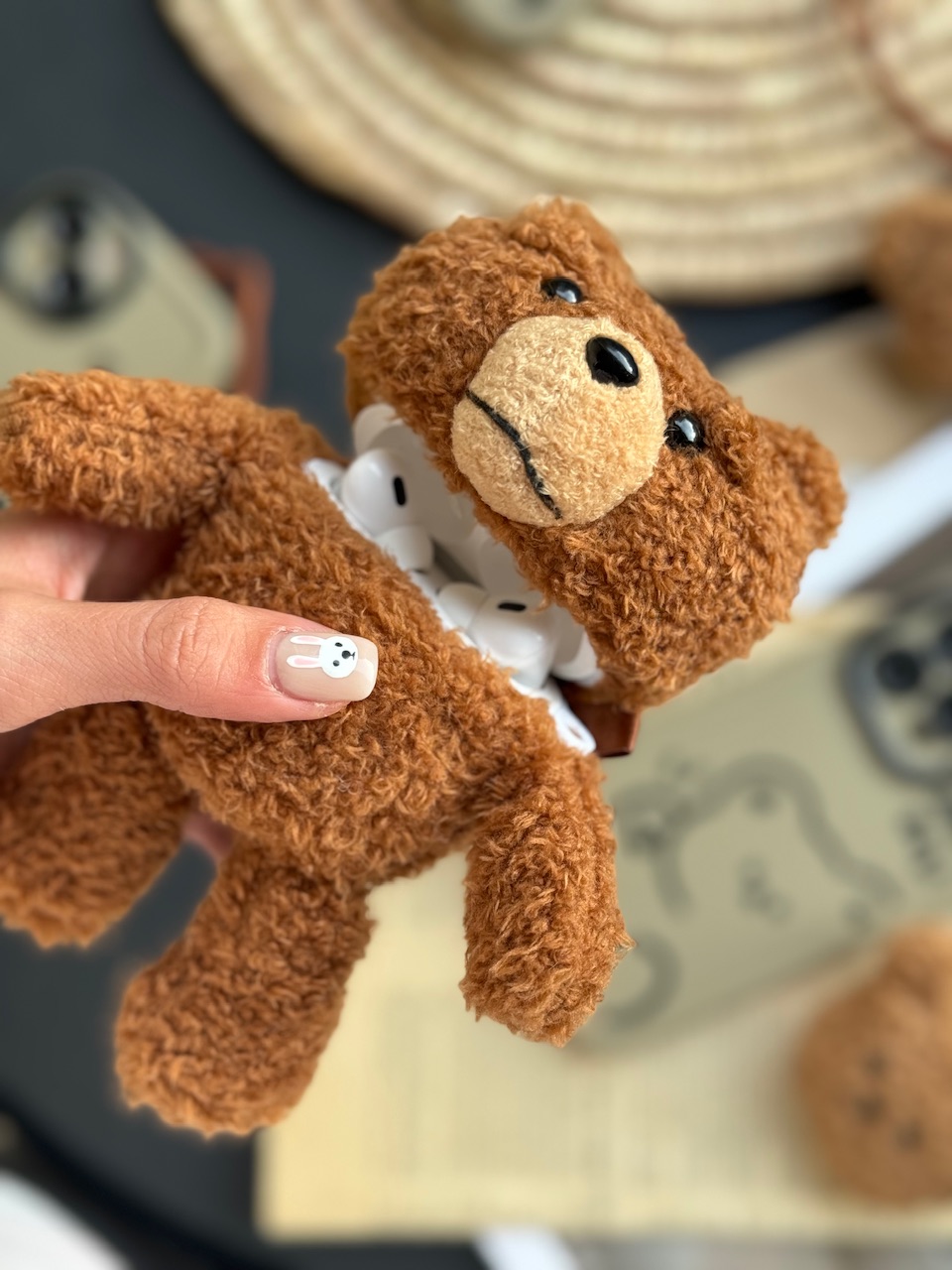 2961bd.jpeg کاور ایرپاد Teddy Bear قهوه ای (کدC0074) - تصویر 1