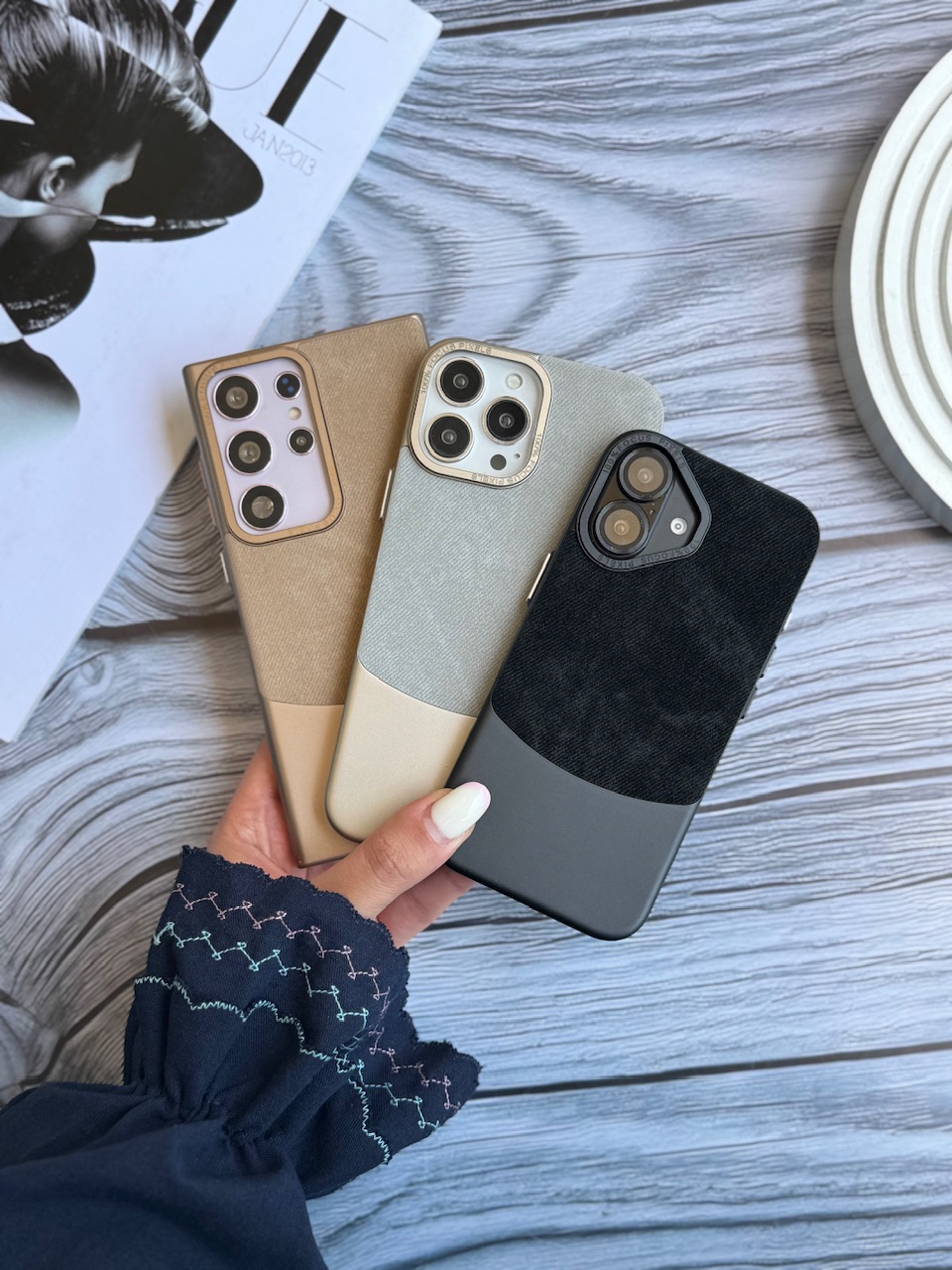 330081.jpeg قاب Flannel Metal Case جیر متال (کدC1674) - تصویر 1