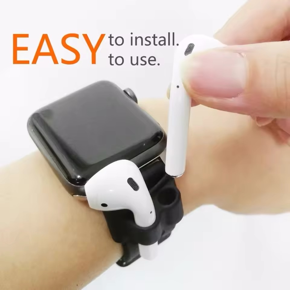 33dc7c.jpeg نگهدارنده سیلیکونی ایرپاد برای بند اپل واچ (کدa0241) - تصویر 1
