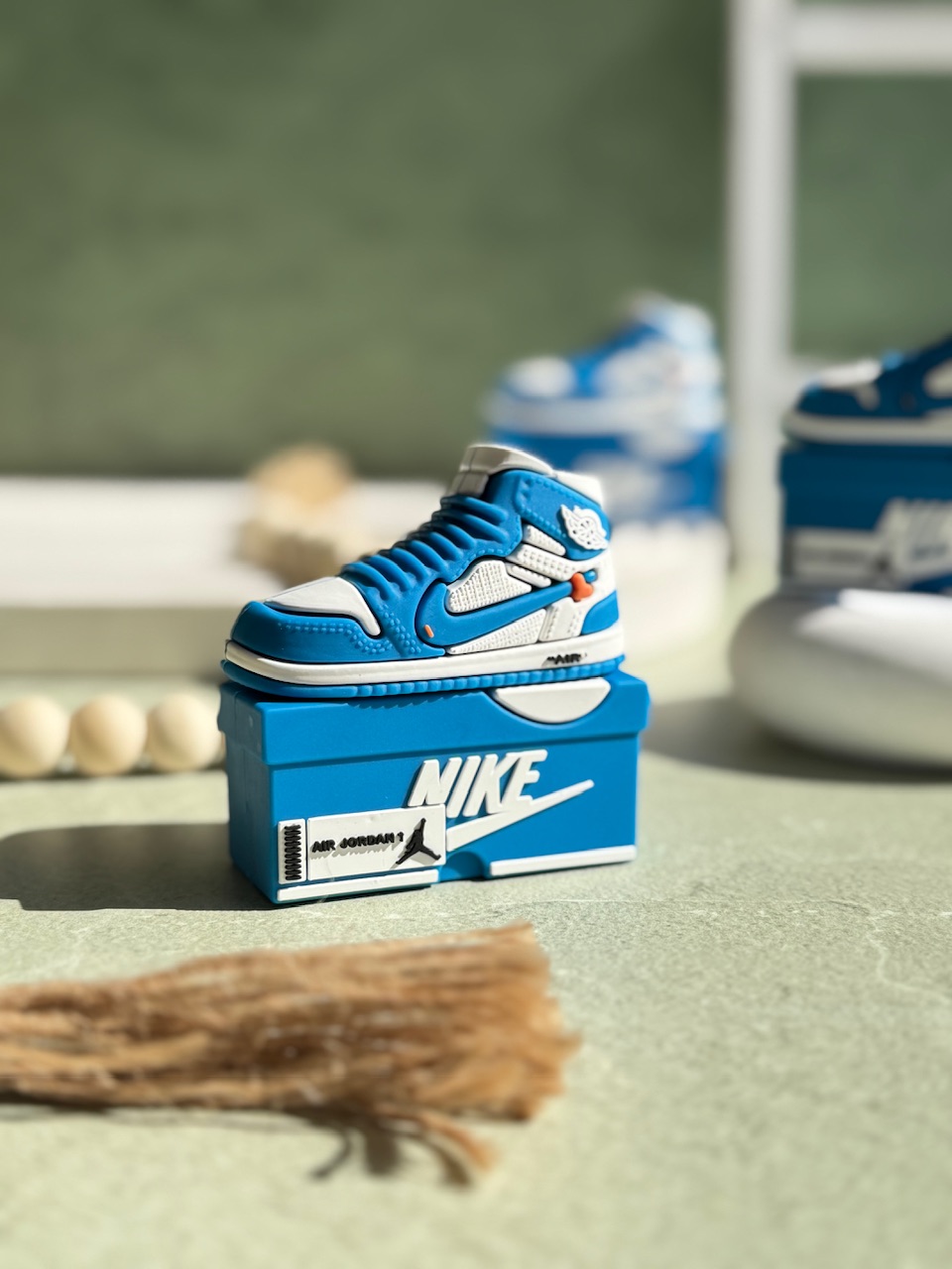 9ac7eb.jpeg ایرپاد سیلیکونی Air Jordan Blue آبی (کدa0183) - تصویر 1
