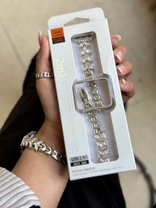 بند اپل واچ Diamond leaf bracelet با گارد نگینی (کدw5072) - تصویر 5
