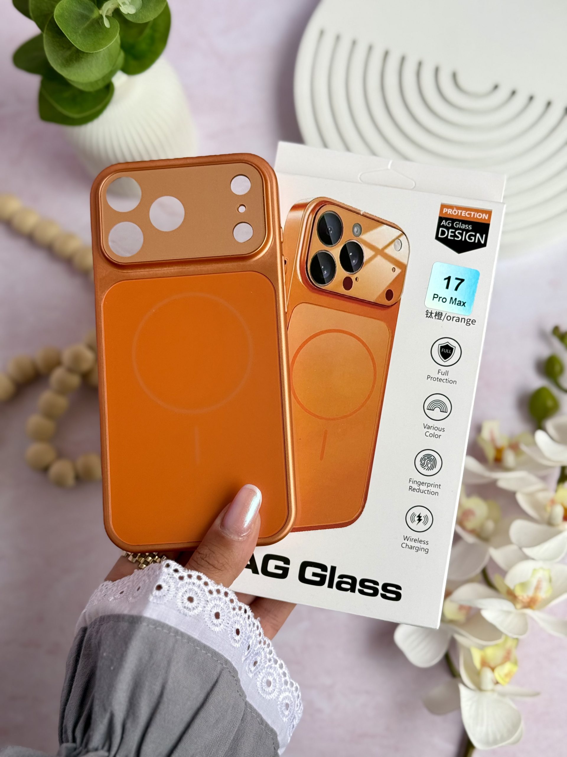 9b229e.jpeg قاب AG GLASS ^ نارنجی ^ (کدC2152) - تصویر 1