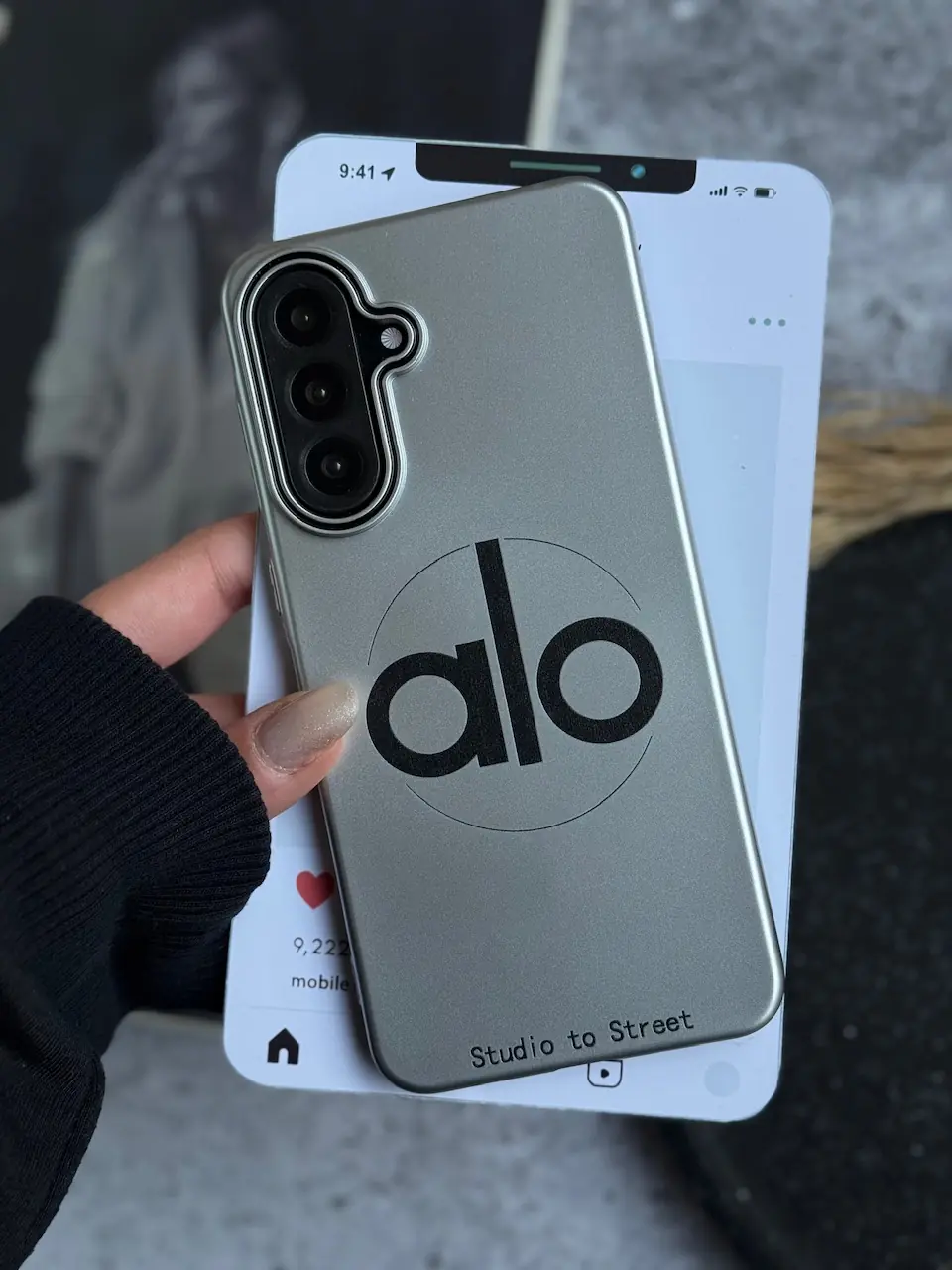 b125e4 قاب Silver alo آیفون و سامسونگ (کدC2183) - تصویر 1