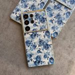 قاب موبایل blue flowers
