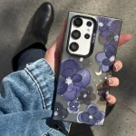 قاب گوشی سوکول گلدار بنفش رویایی - تصویر 5