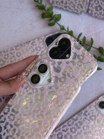 قاب آیفون پلنگی لاکچری صورتی - تصویر 4