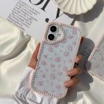 قاب آیفون رز اکلیلی نگین دار - تصویر 3