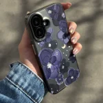 قاب گوشی سوکول گلدار بنفش رویایی - تصویر 3