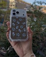 قاب آیینه ای شکوفه بنفش - تصویر 2